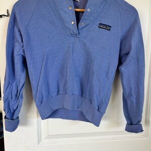 VINTAGE Patagonia Light Blue Pullover with Logo Patch